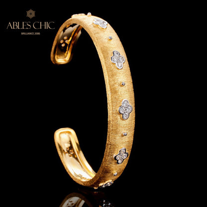 Bracelet Trèfles CZ 6107