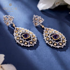 Boucles d'oreilles chandelier à tempérament floral 6025