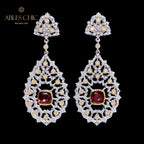 Boucles d'oreilles chandelier à tempérament floral 6025