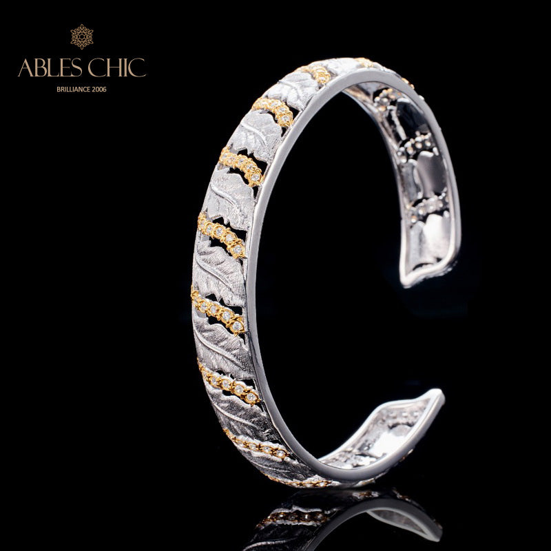 Bracelet ajouré de feuilles 6108