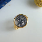 Bague réplique de pièce de monnaie byzantine 5865