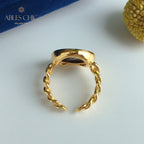 Bague réplique de pièce de monnaie byzantine 5865