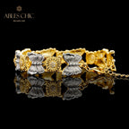 Bracelet papillon marguerite soyeuse 6054