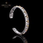 Bracelet Trèfles Élément Tissu 6036
