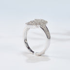 Bague florale traditionnelle ajourée 6053