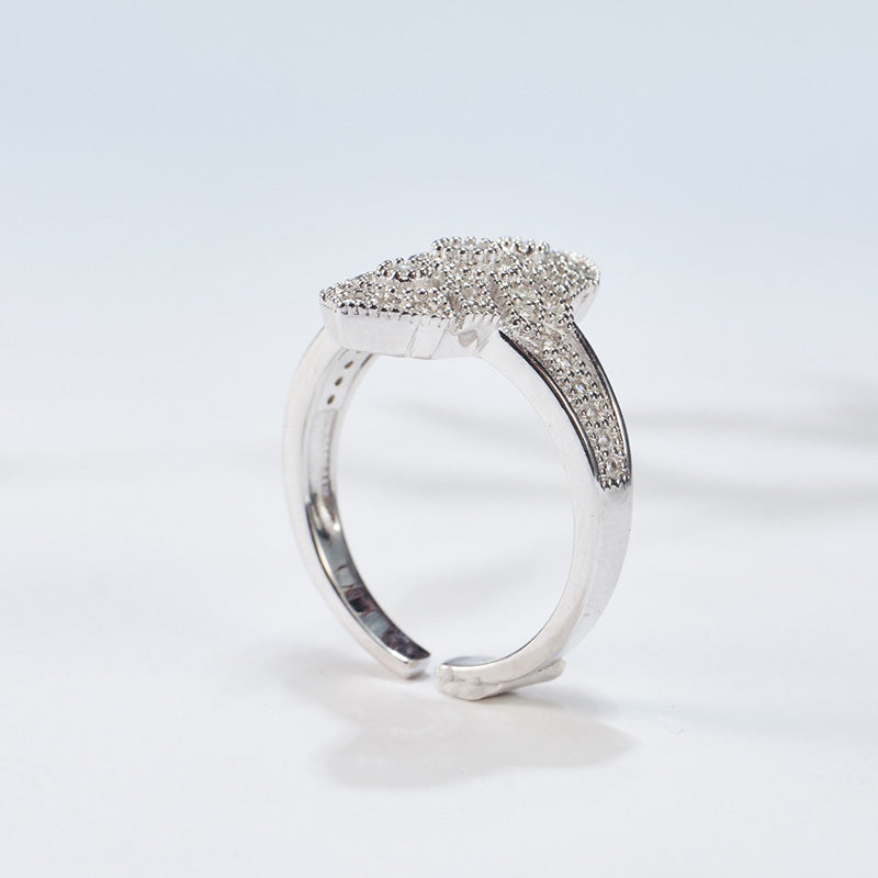 Bague florale traditionnelle ajourée 6053