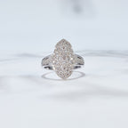 Bague florale traditionnelle ajourée 6053
