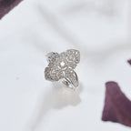 Bague florale traditionnelle ajourée 6053