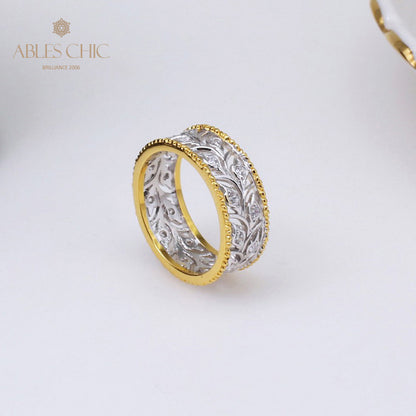 Bague florale bouton de rose 5020