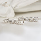Boucles d'oreilles lustre en perles et chaîne en corde, 6136