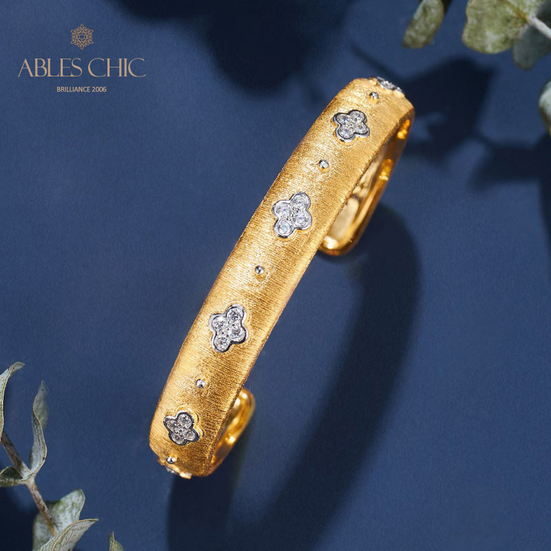 Bracelet Trèfles CZ 6107