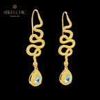 Boucles d'oreilles Topaze Serpent Crawlers 6049