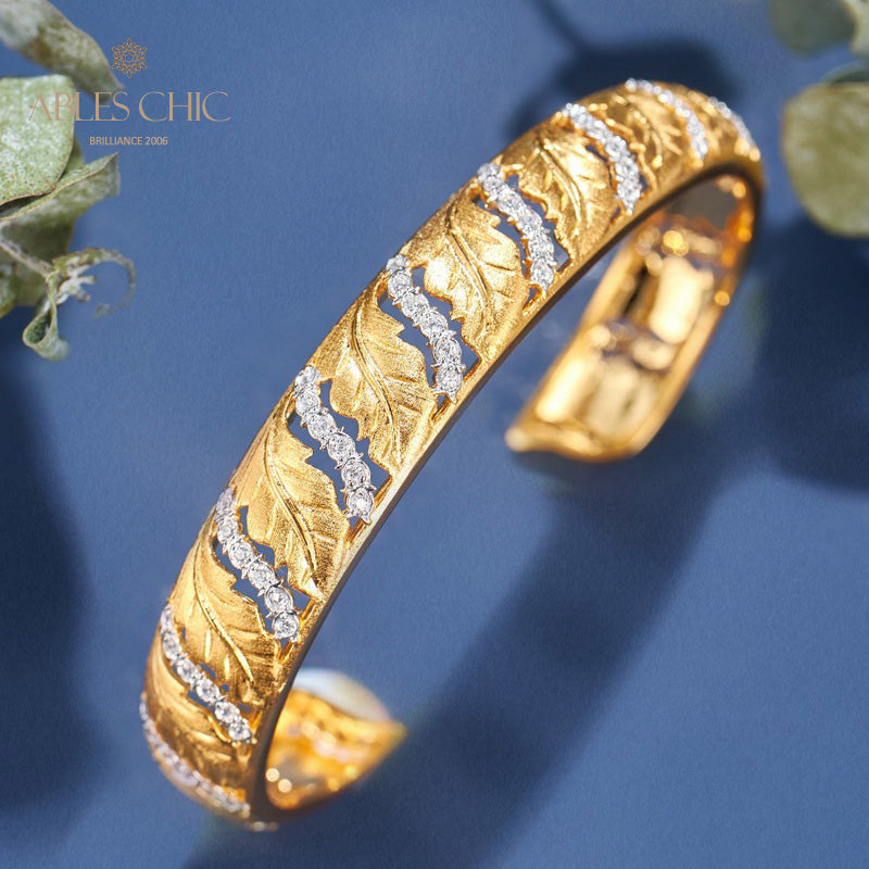 Bracelet ajouré de feuilles 6108