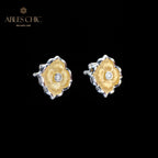Boucles d'oreilles pétales soyeux 6020