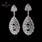 Boucles d'oreilles chandelier à tempérament floral 6025