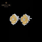 Boucles d'oreilles pétales soyeux 6020