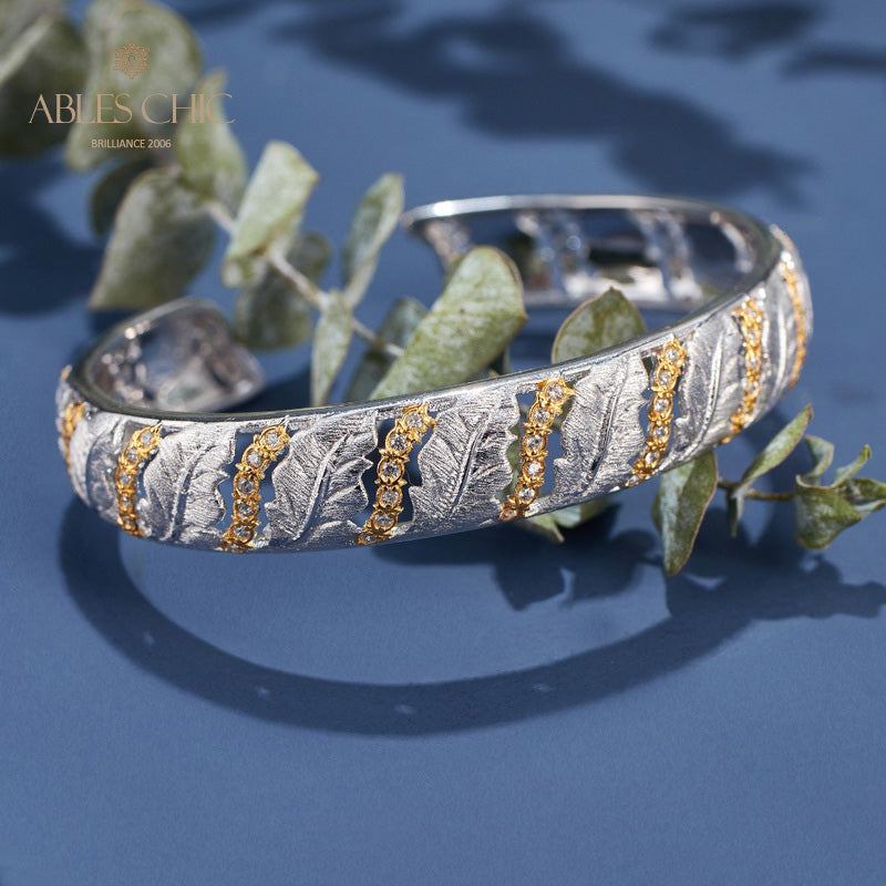 Bracelet ajouré de feuilles 6108