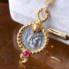 Collier de pièces de monnaie serpent byzantin 6057