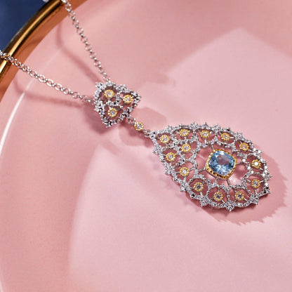 Collier lustre en filigrane de dentelle 6022