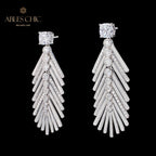 Boucles d'oreilles aiguille de cyprès soyeux 6135