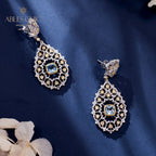 Boucles d'oreilles chandelier à tempérament floral 6025