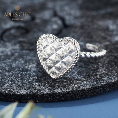 Bague Coeur Grain Croisé 6075