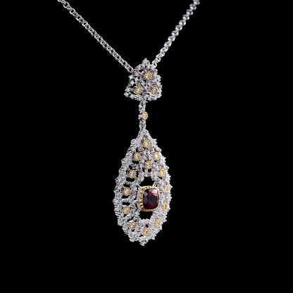 Collier lustre en filigrane de dentelle 6022