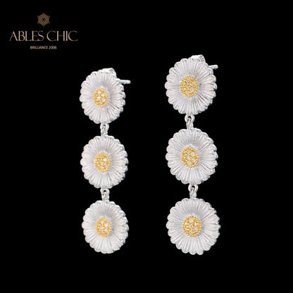 Boucles d'oreilles soyeuses Daisy Chandelier 6134