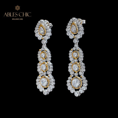 Boucles d'oreilles lustre floral Halo 6019