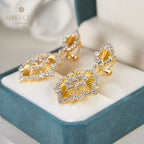 Boucles d'oreilles lustre floral 6138