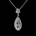 Collier lustre en filigrane de dentelle 6022
