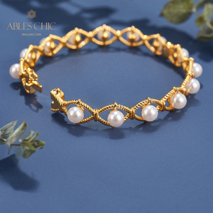 Bracelet de perles en chaîne de corde infini 6109