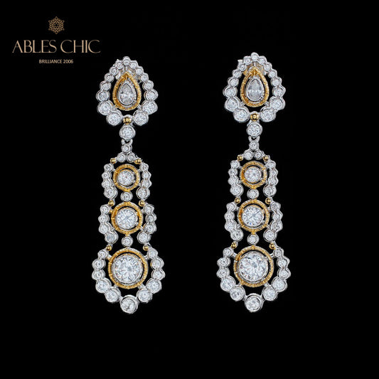 Boucles d'oreilles lustre floral Halo 6019