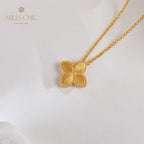 Collier Trèfle à Motif Dentelle 6124