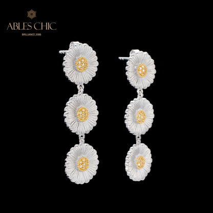 Boucles d'oreilles soyeuses Daisy Chandelier 6134