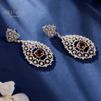 Boucles d'oreilles chandelier à tempérament floral 6025