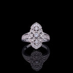 Bague florale traditionnelle ajourée 6053