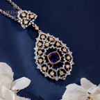 Collier lustre en filigrane de dentelle 6022