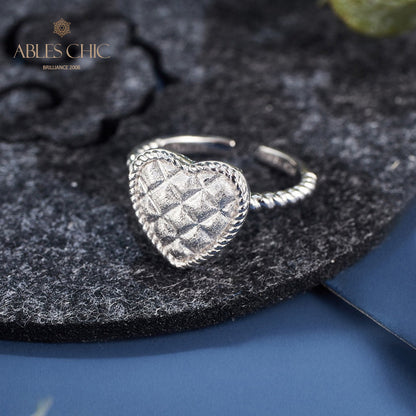 Bague Coeur Grain Croisé 6075