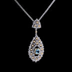 Collier lustre en filigrane de dentelle 6022