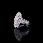 Bague florale traditionnelle ajourée 6053
