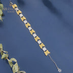 Bracelet papillon marguerite soyeuse 6054