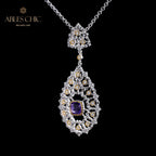 Collier lustre en filigrane de dentelle 6022
