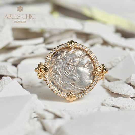 Bague pendentif Héraclès antique