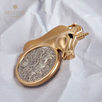 Pendentif pièce de monnaie licorne romaine uniquement