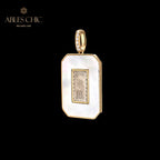 Pendentif médaillon coquillage uniquement