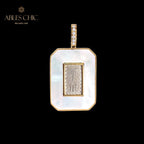 Pendentif médaillon coquillage uniquement