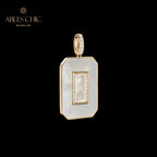 Pendentif médaillon coquillage uniquement