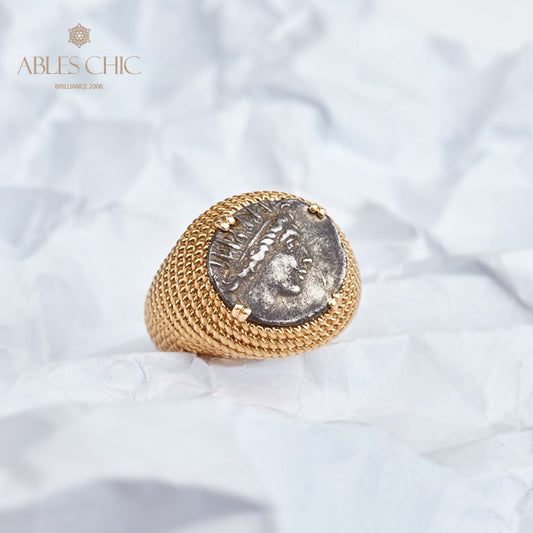 Bague byzantine Helios Coin