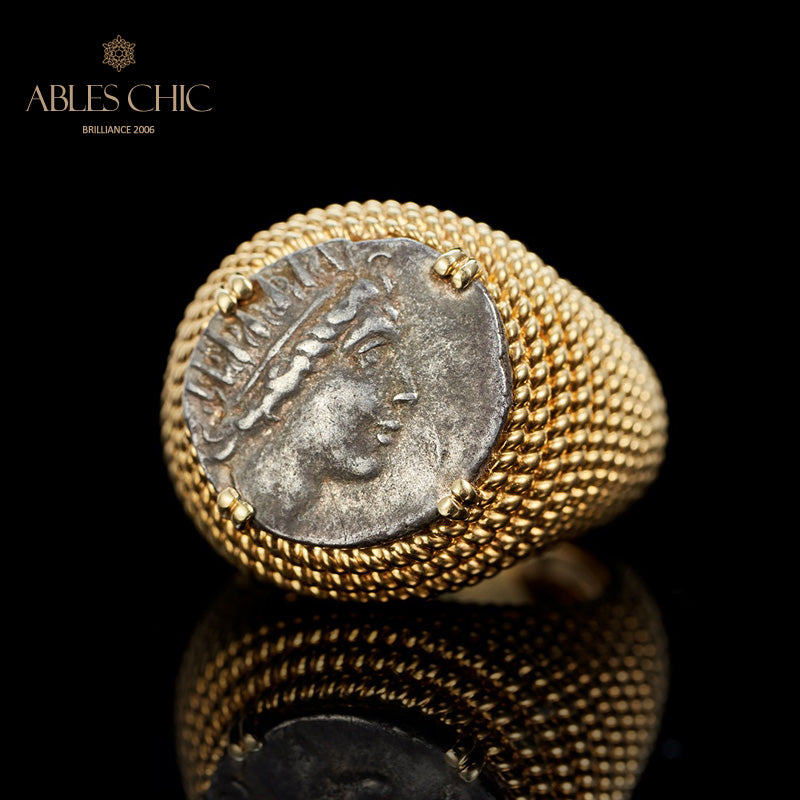 Bague byzantine Helios Coin
